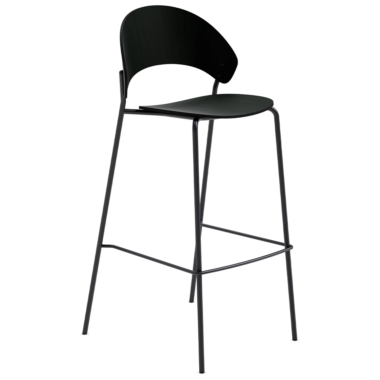 Please Wait To Be Seated Dosina Barstol 75 Cm - Barstolar Ek Svart Ek