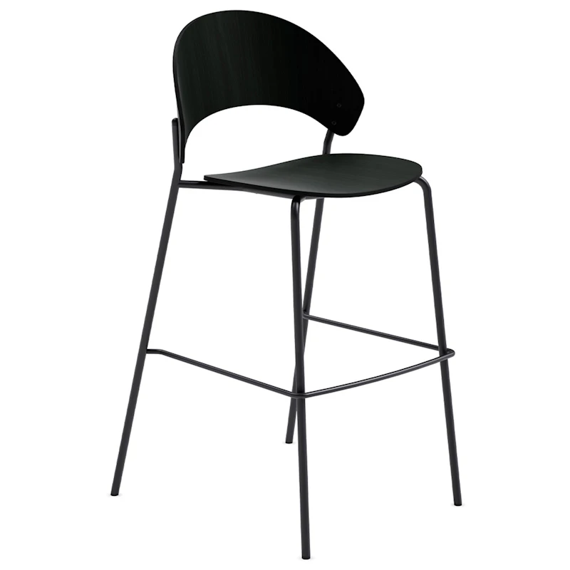 Dosina Barstol 75 cm, Svart Ek