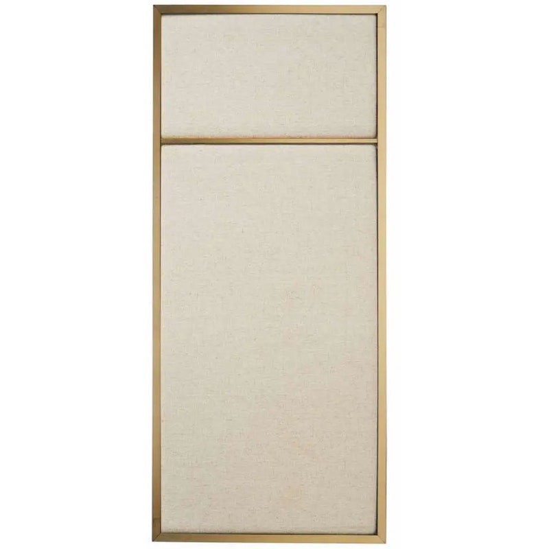 Nouveau Pin Anslagstavla Liten, Mässing / Canvas