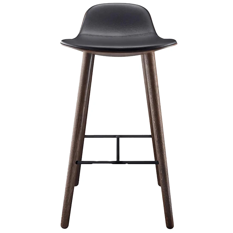 Yuuga Barstol H75 cm, Smoked Oak/Svart
