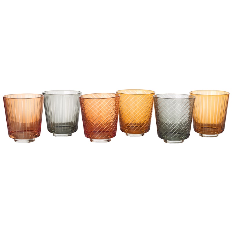 Library Tumbler Glas Set, 6 Delar