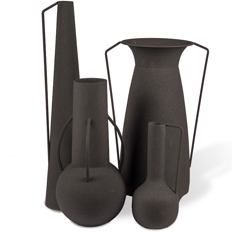 Vases Roman Black Set 4