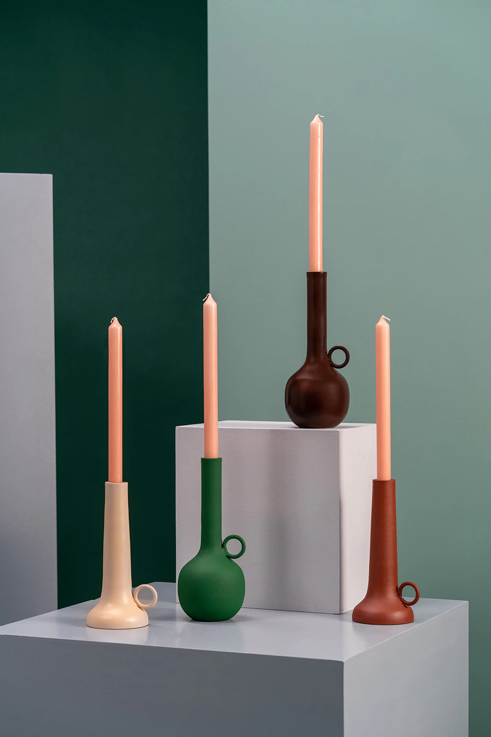 Polspotten Candle Holder Spartan, brun från Polspotten, bild 2