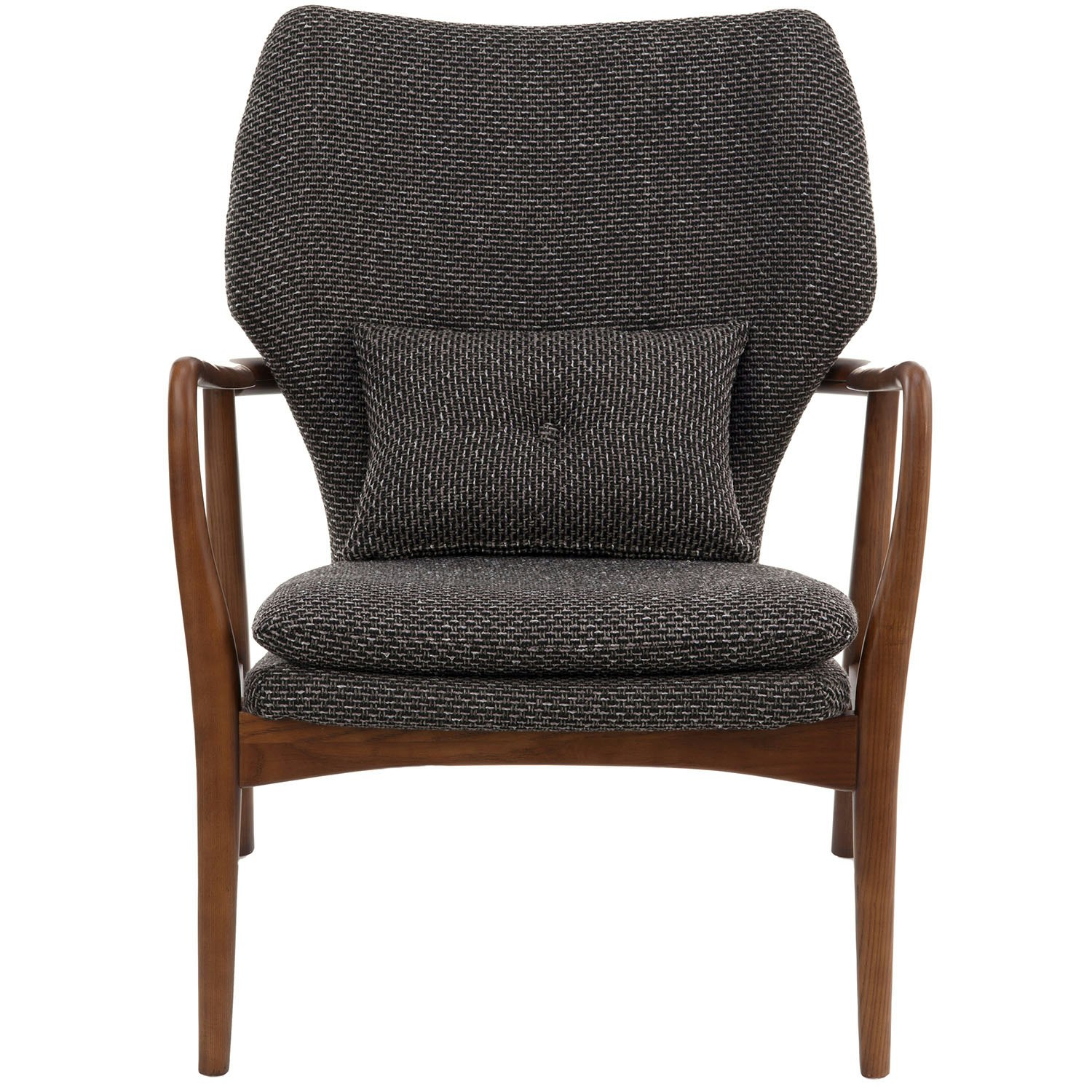 polspotten chair peggy fabric rough grey - textil grå