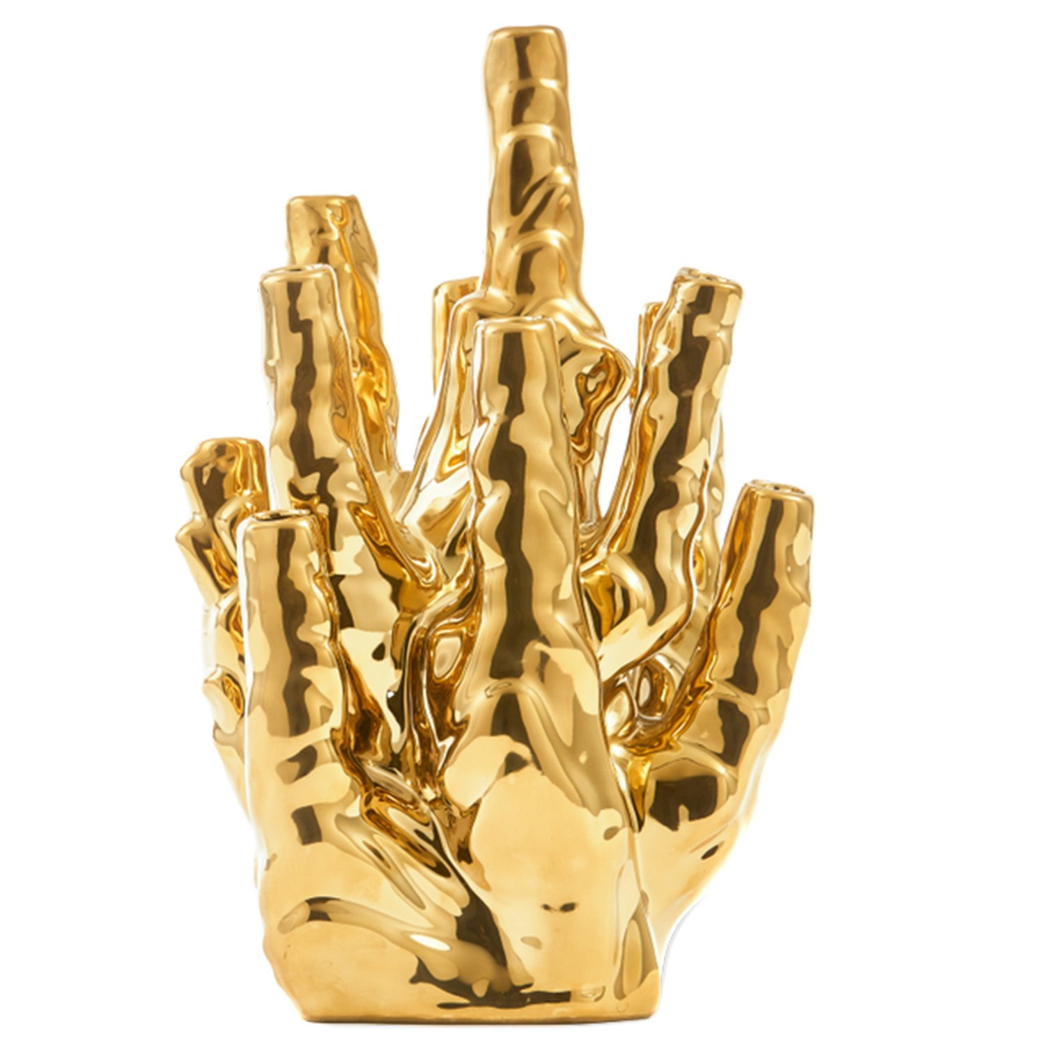 Polspotten Coral Vas 10 Tulpaner - Vaser Porslin Guld