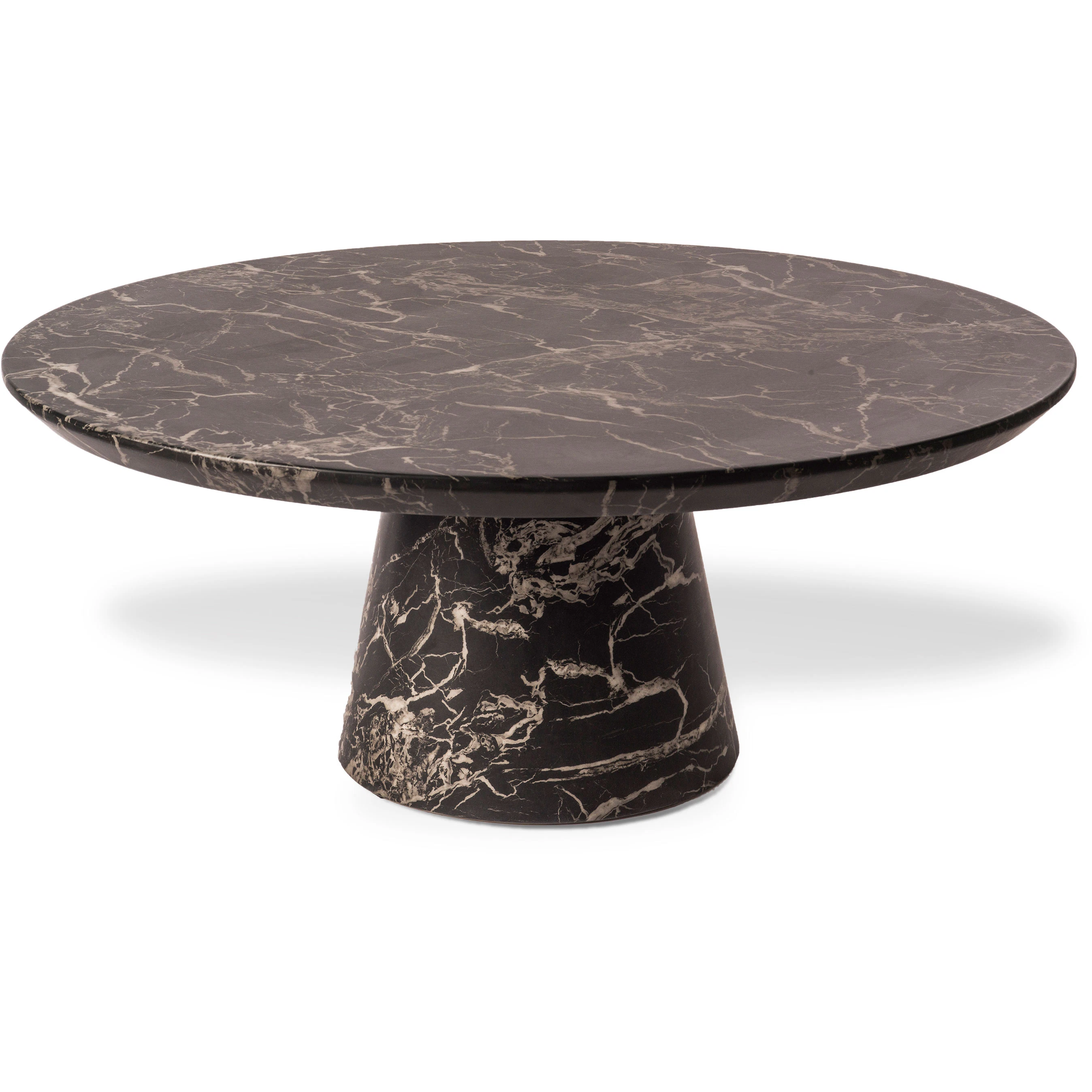 Polspotten Disc Soffbord - Soffbord Syntetiskt Material Svart