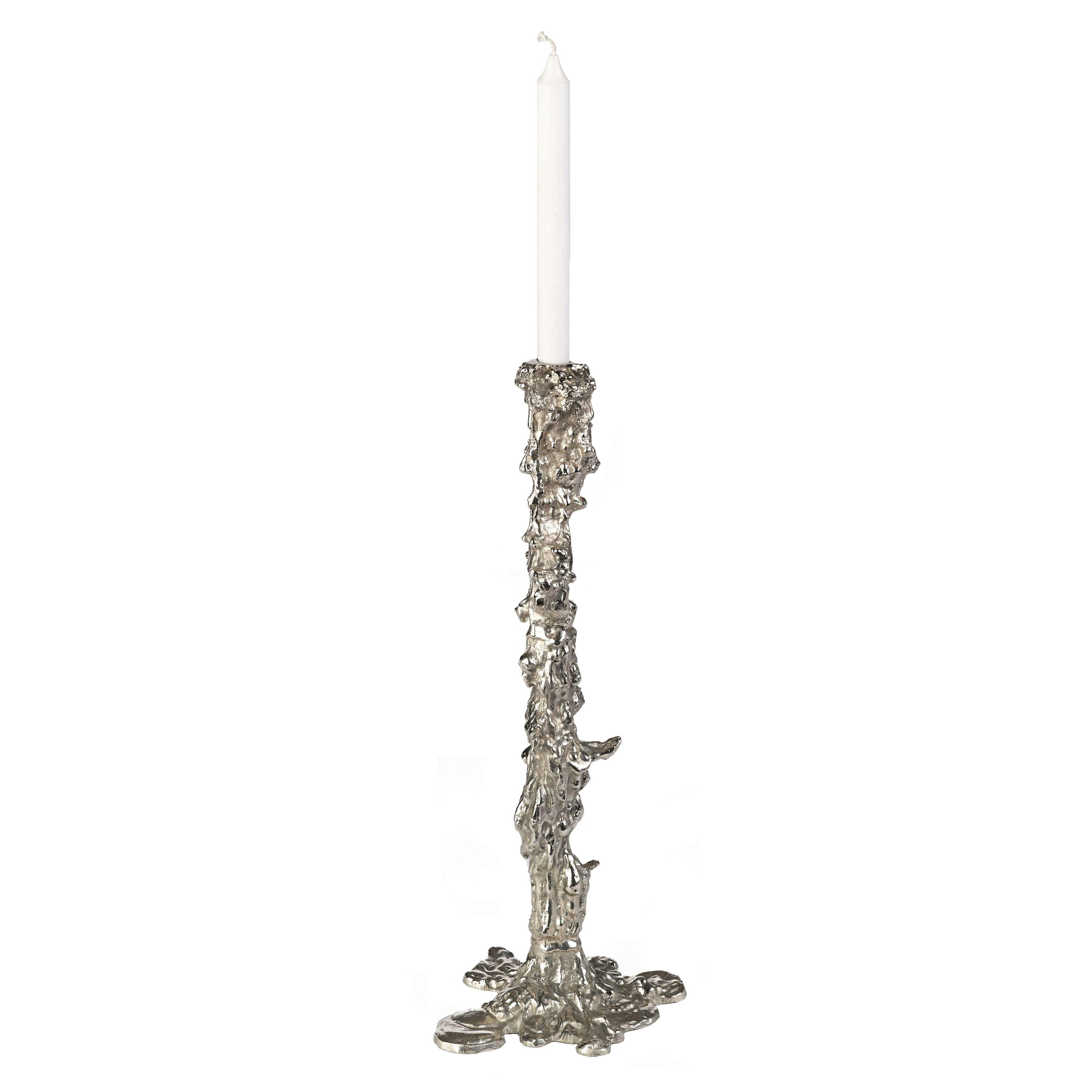 Polspotten Drip Candle Holder Xxl - Ljuslyktor Metall Silver