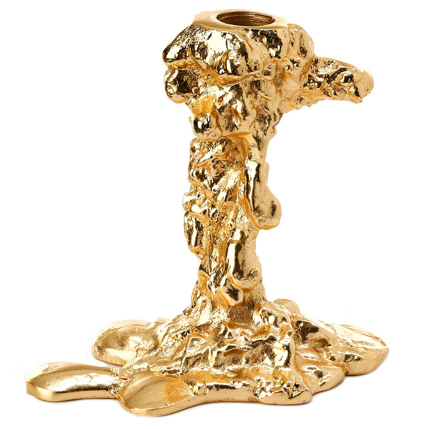 Polspotten Drip Candle Holder Gold S - Ljuslyktor Metall Guld