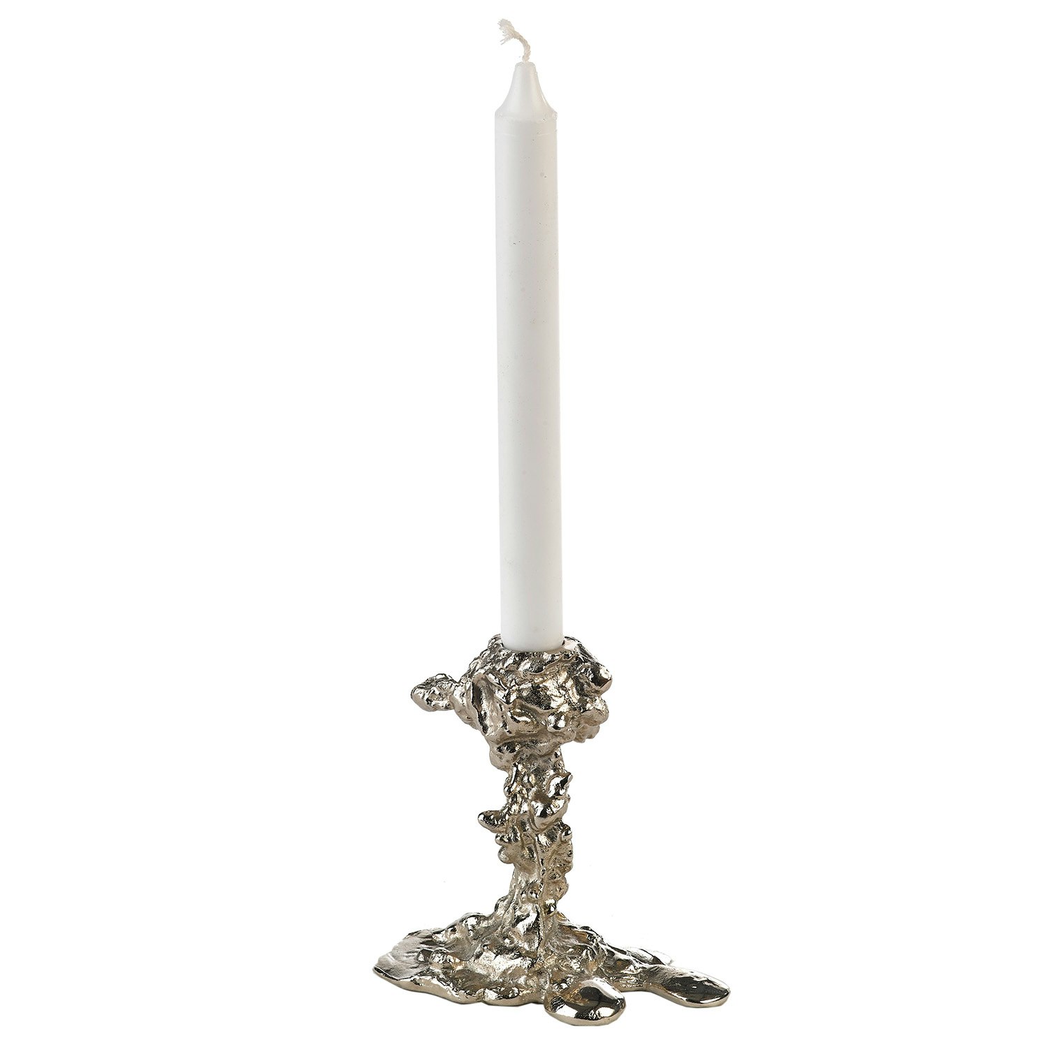 Polspotten Drip Candle Holder S - Ljuslyktor Metall Silver
