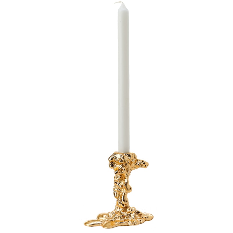 Drip Ljusstake 25 cm, Guld