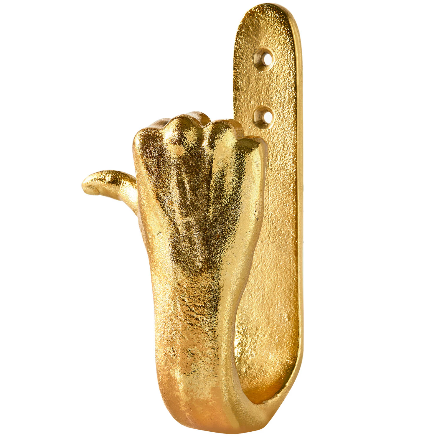 Polspotten Hook Thumbs-up - Krokar & galgar Metall Guld