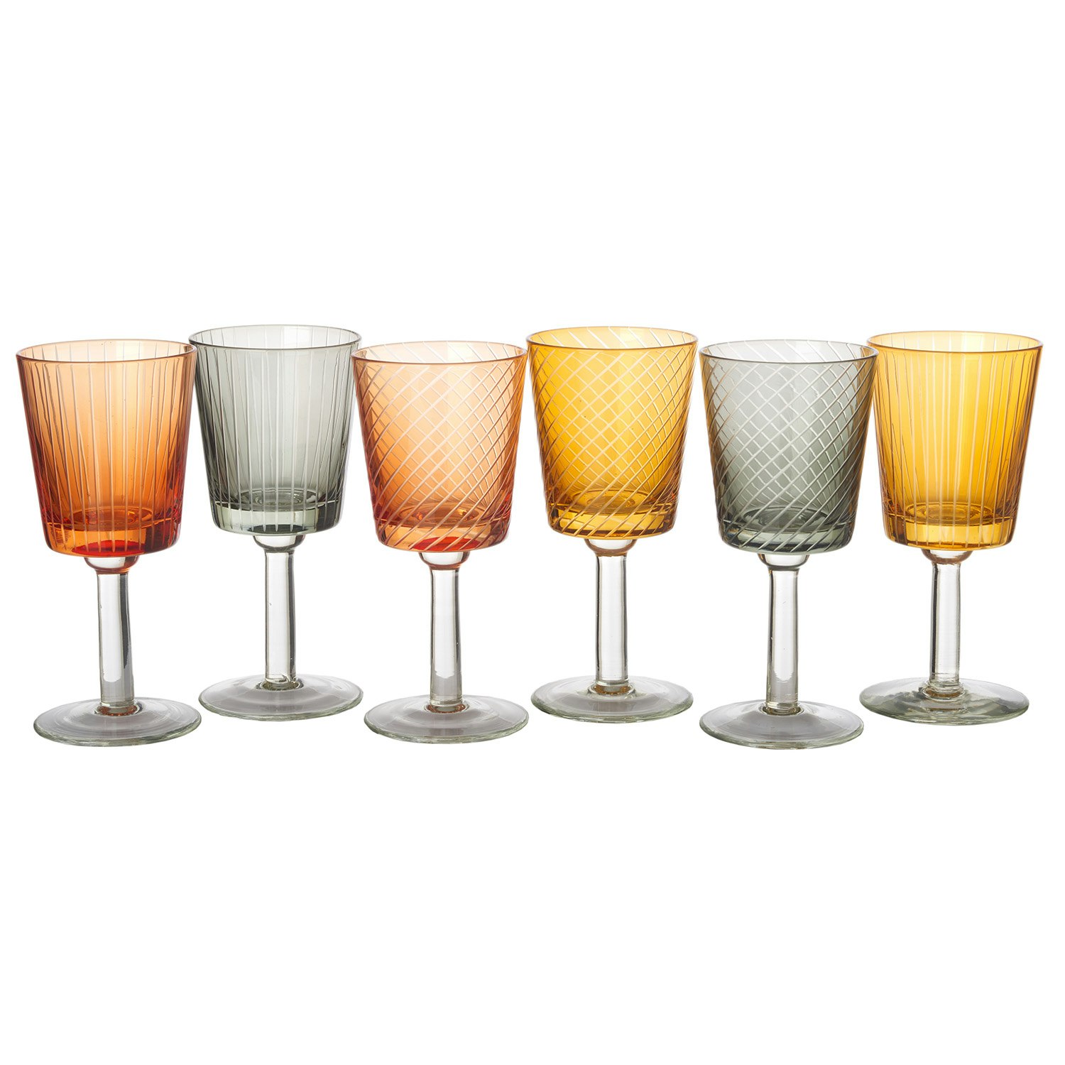 Polspotten Library Vin Set 6 Delar - Vinglas Glas Multi