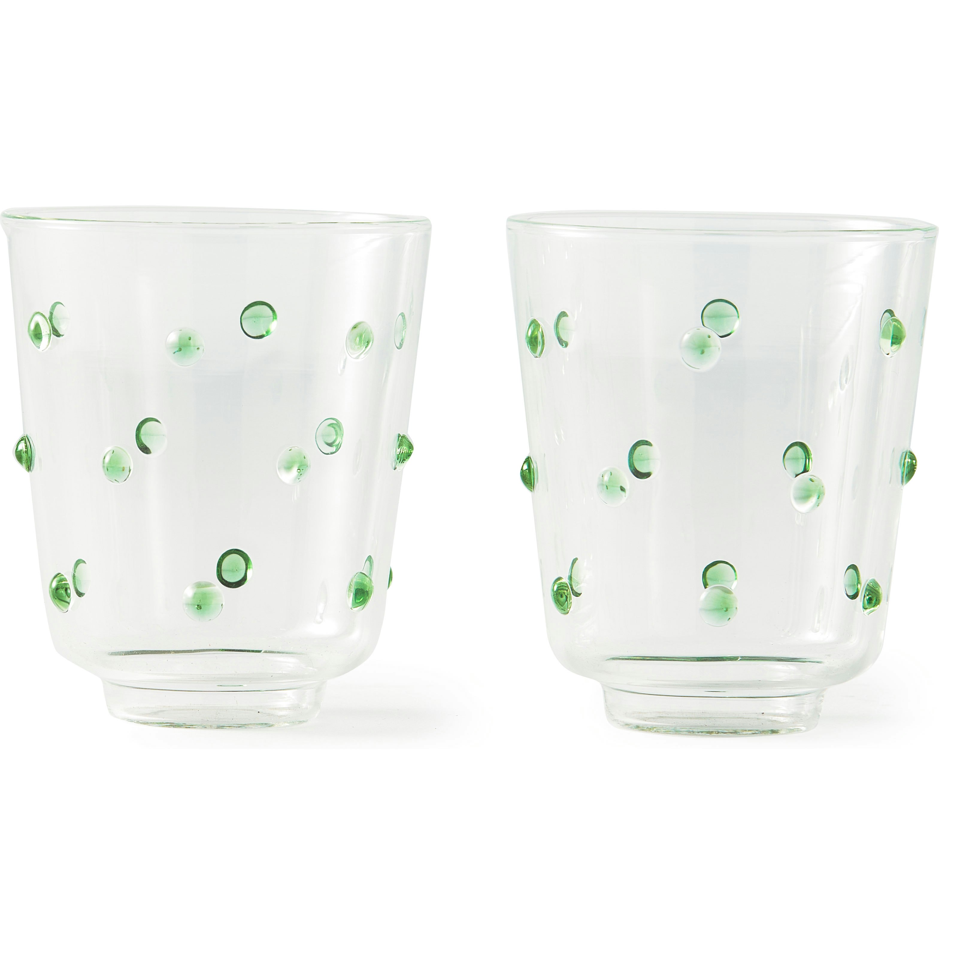 Polspotten Nob Tumbler 2-pack - Tumblerglas Glas Gr&ouml;n