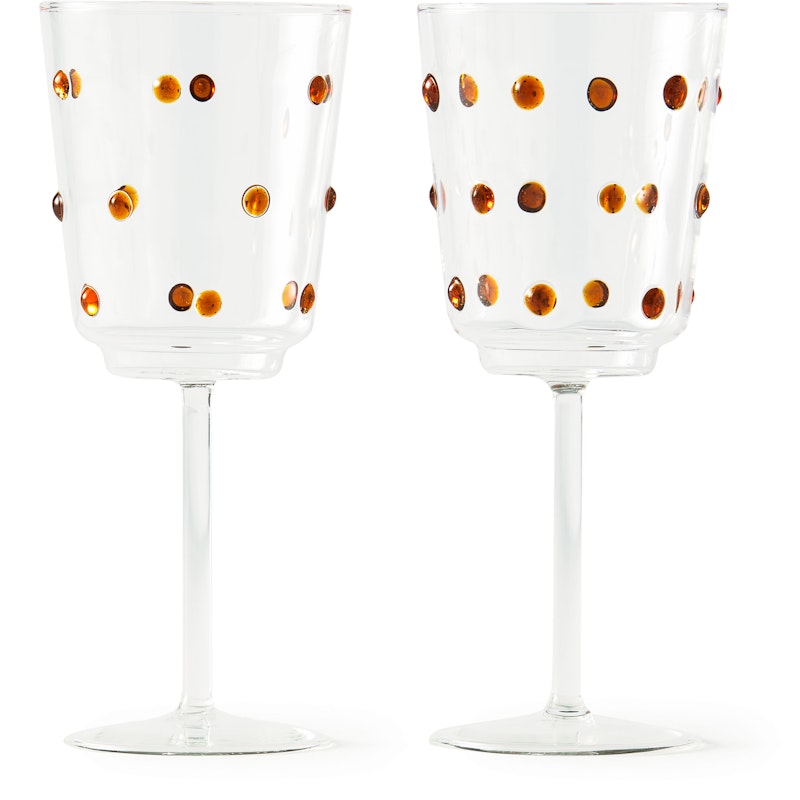 Nob Vinglas 2-pack, Amber