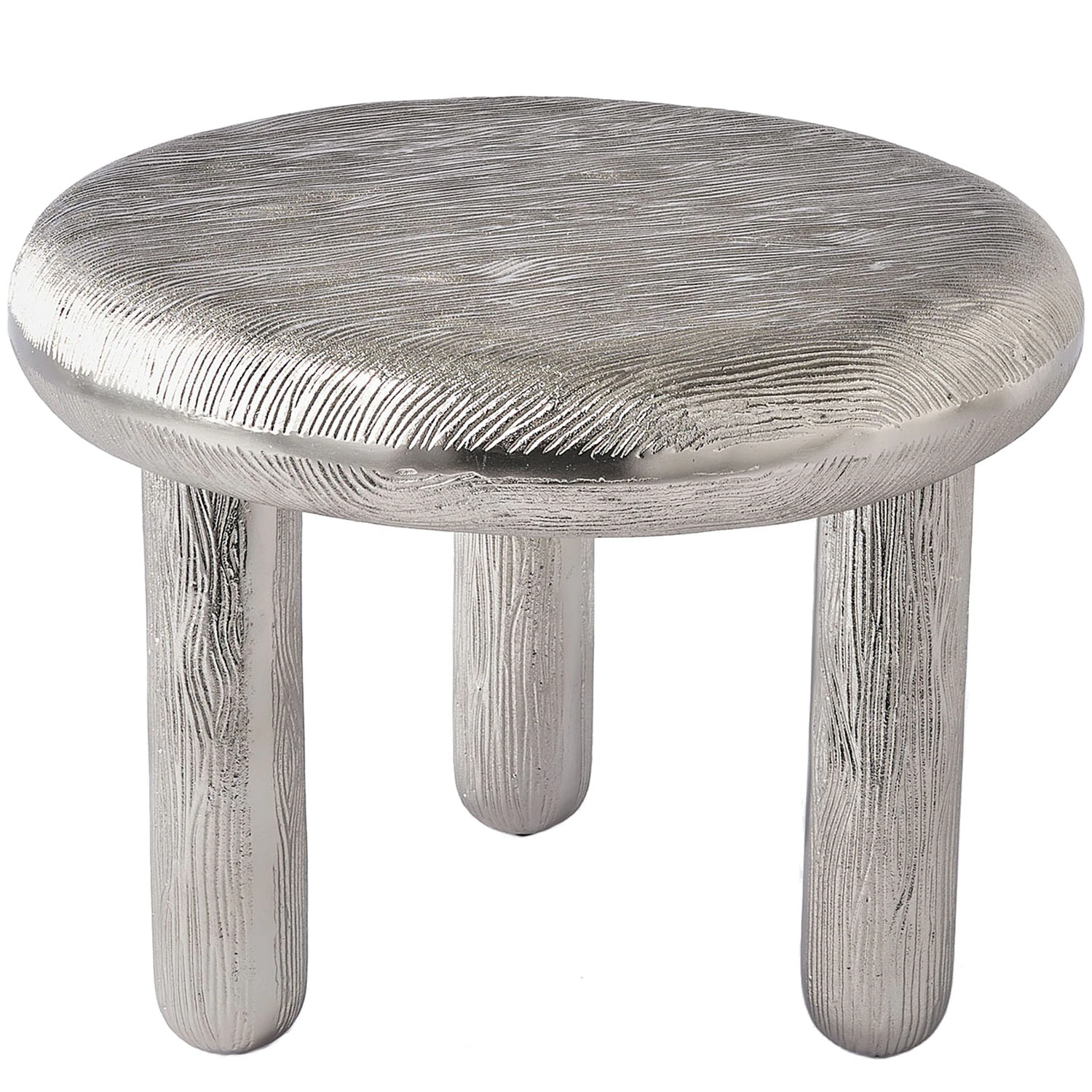 Polspotten Thick Disk Sidobord - Sidobord & Avlastningsbord Metall Silver