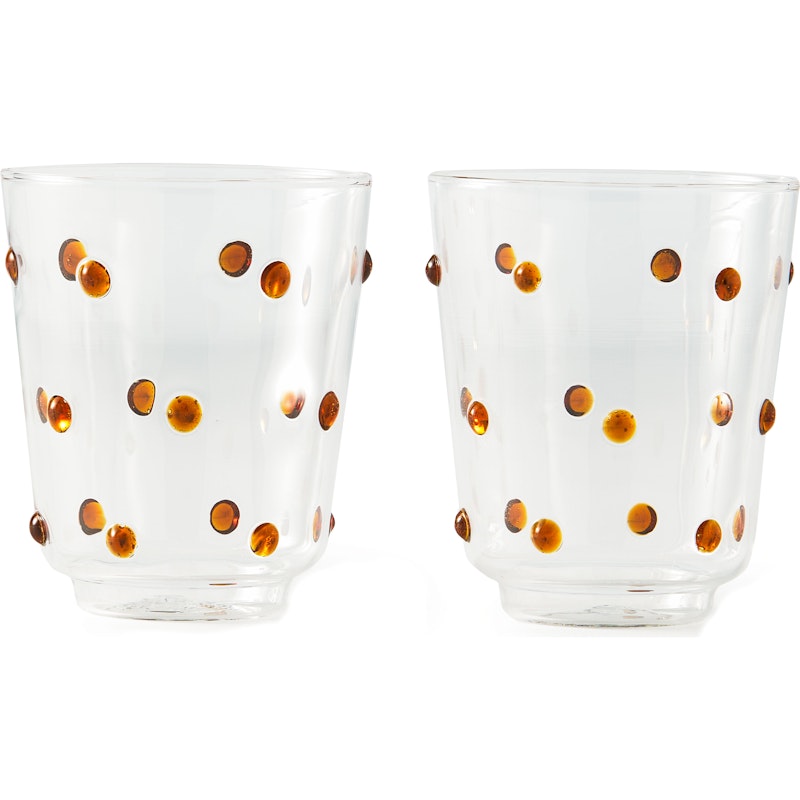 Nob Tumblerglas 2-pack, Amber