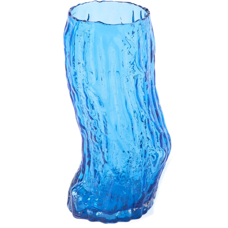 Vase Tree Log Blue M Vas Mörkblå, 44 cm