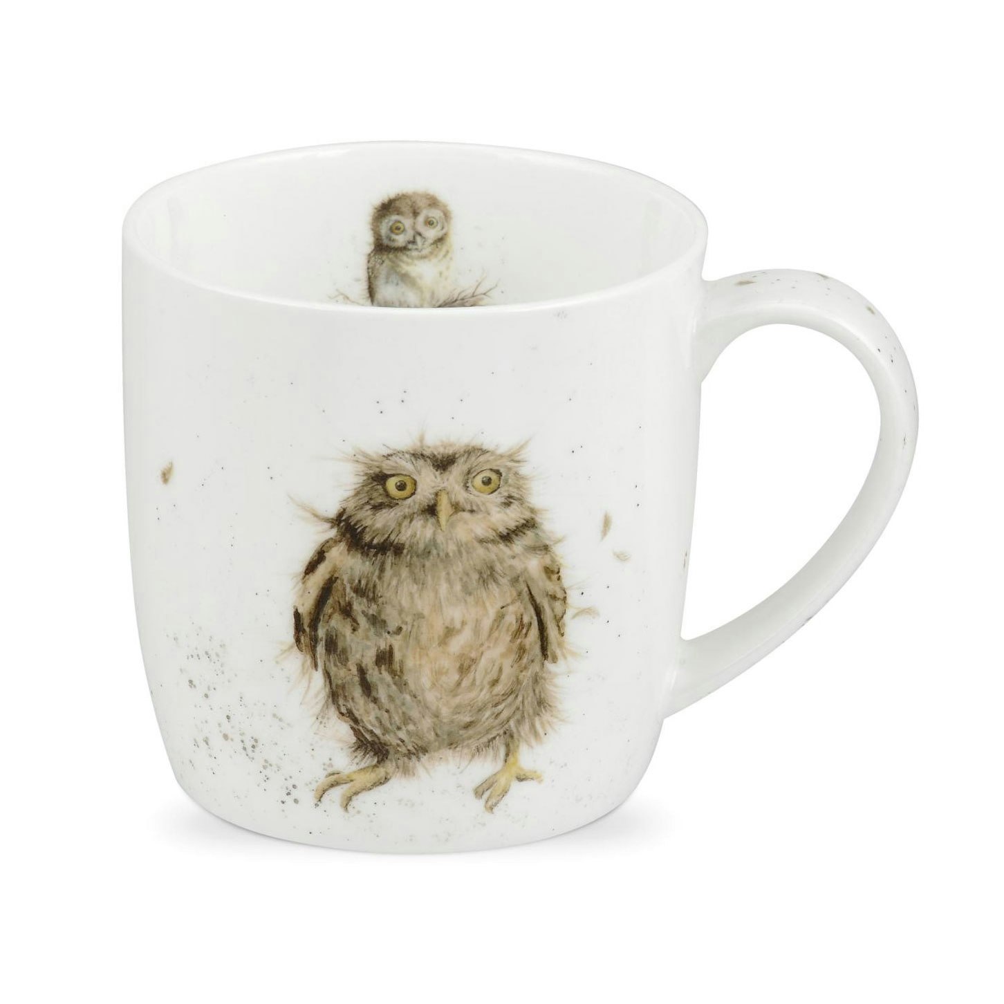 Portmeirion Wrendale Mugg 31 Cl What a Hoot - Kaffekoppar Benporslin Vit