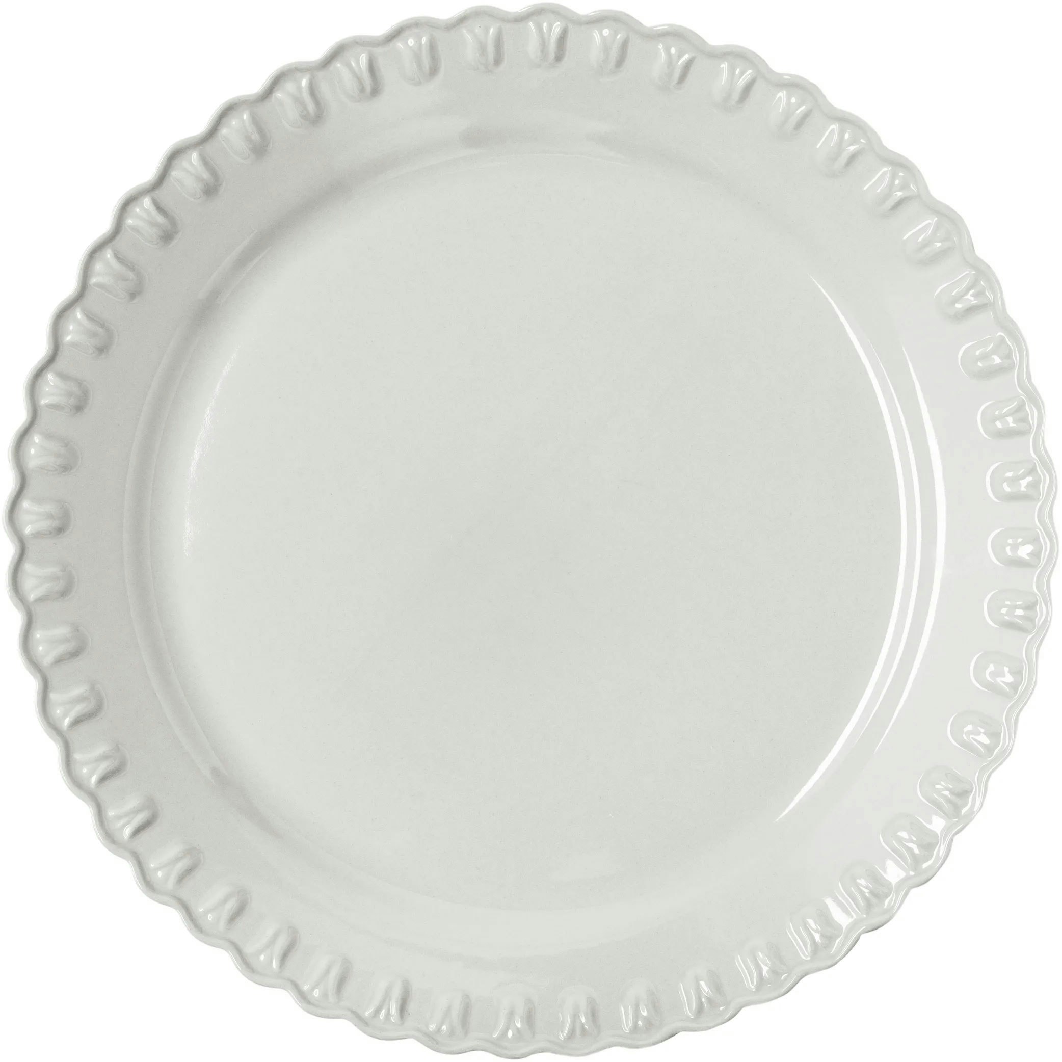 Potteryjo Tulipa Fat 37 Cm - Uppl&auml;ggningsfat Stengods Vit