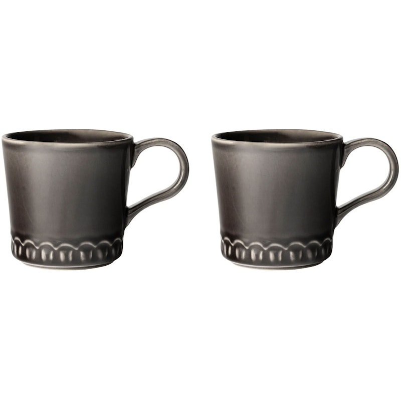 Tulipa Mugg 40 cl 2-pack, Almost Black