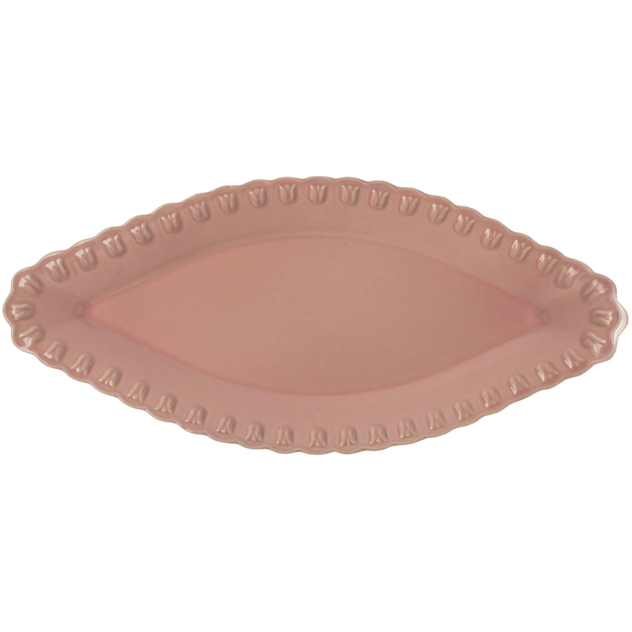 Potteryjo Tulipa Serveringsfat 20x45 Cm - Uppl&auml;ggningsfat Stengods Bela Portuguesa