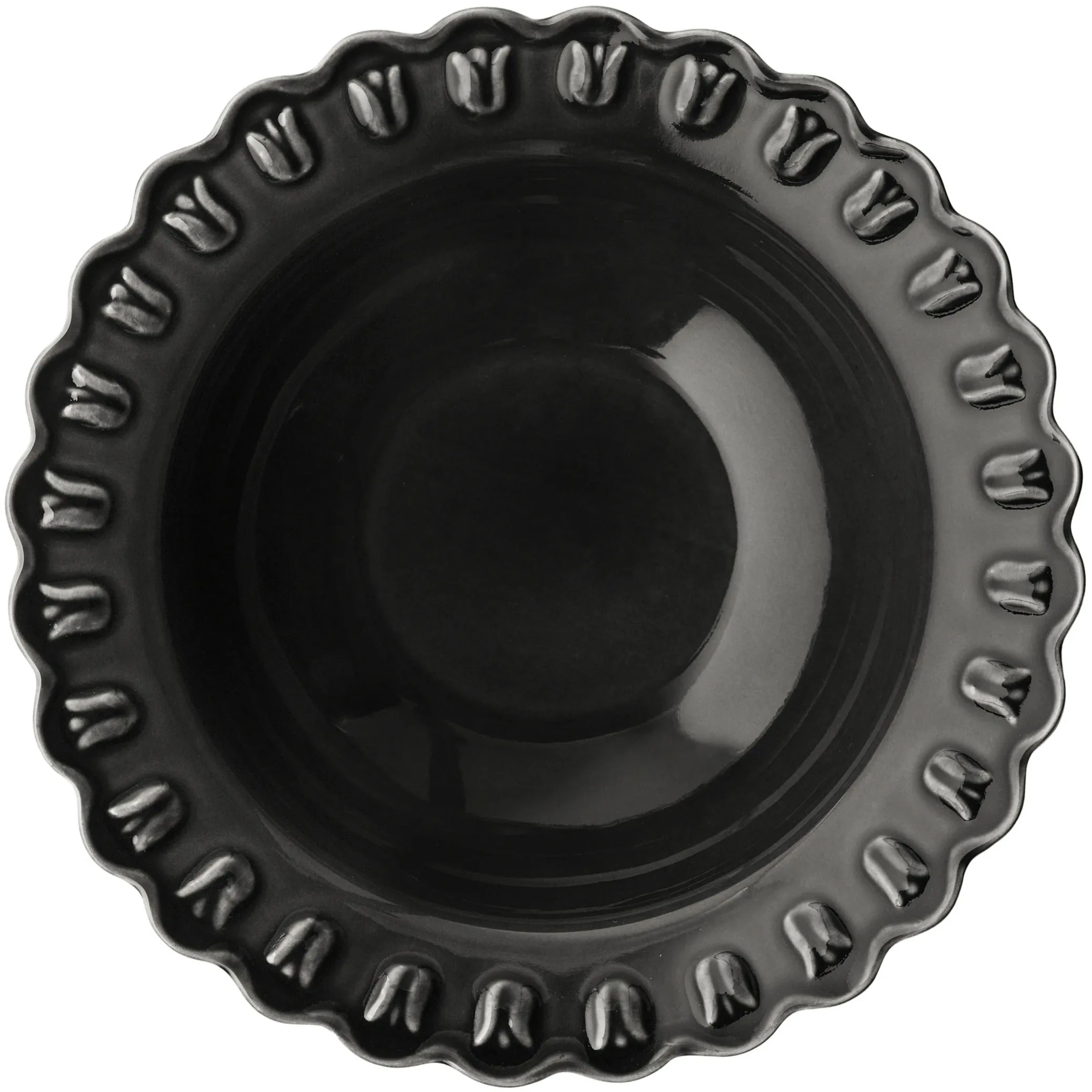 Potteryjo Tulipa Serveringssk&aring;l 30 Cm - Serveringssk&aring;lar Stengods Almost Black