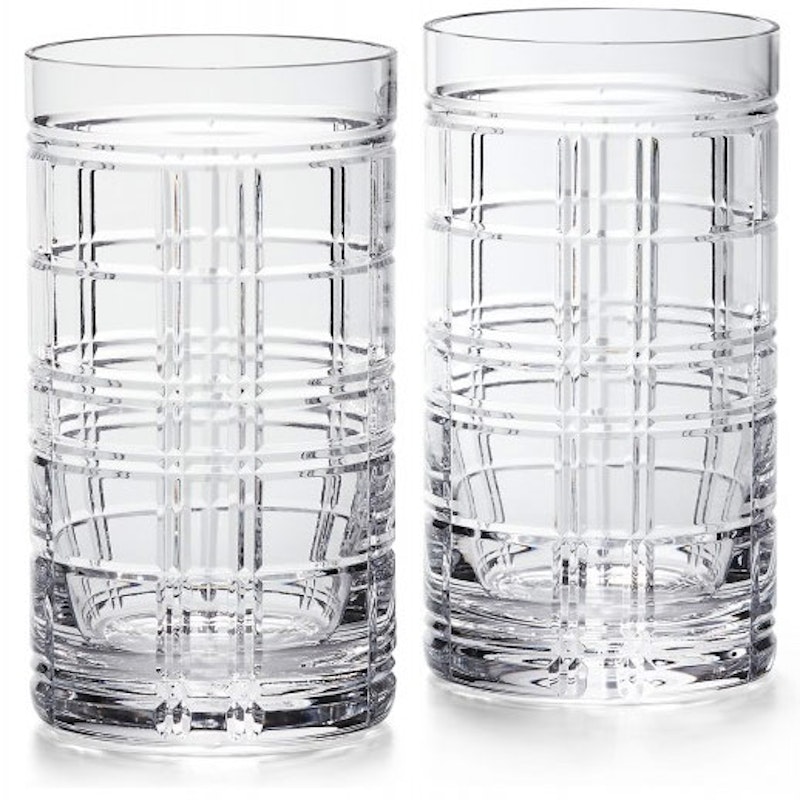 Hudson Plaid Highballglas 2-pack