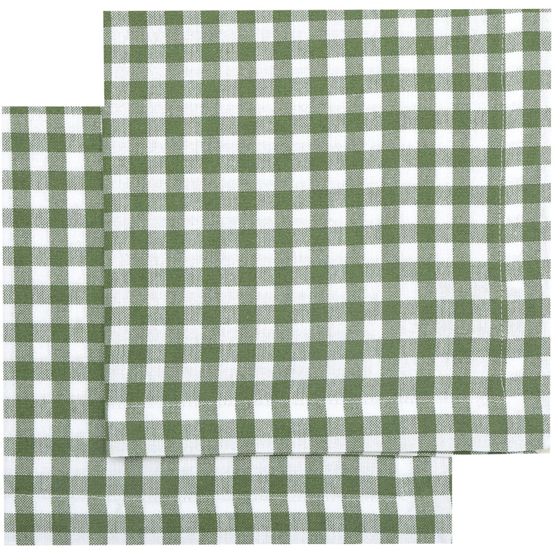 Bella Servett 45x45 cm 2-pack, Grön/vit