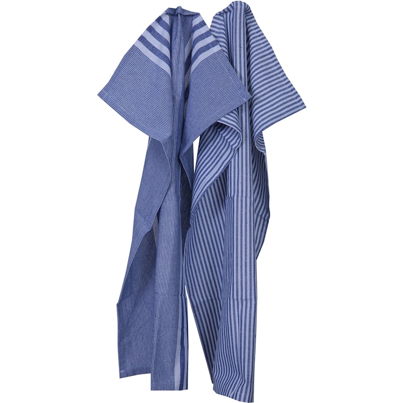 Ronja+ Robin Kökshandduk 50x70 cm 2-pack, Blå / Vit