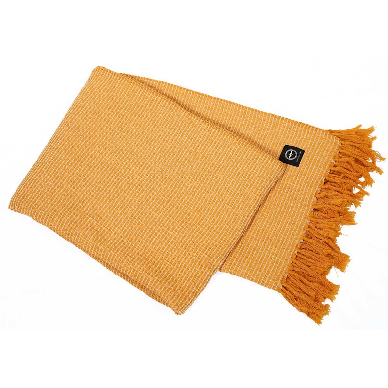 Pläd Valter 130x170 cm Saffran/Creme
