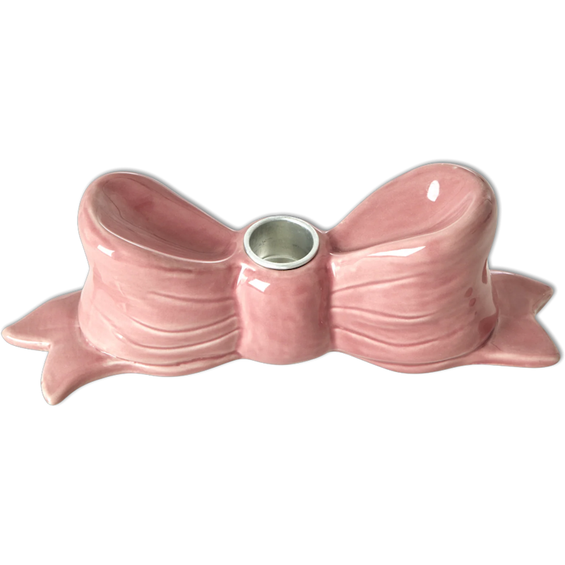 Bow Ljusstake Rosa