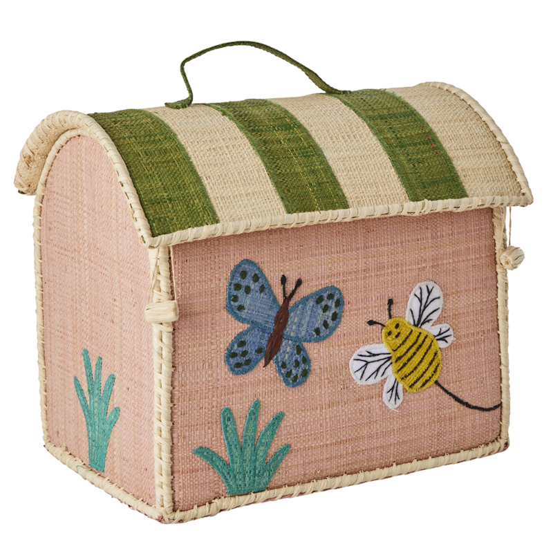 Förvaringslåda, Soft Pink/Butterfly