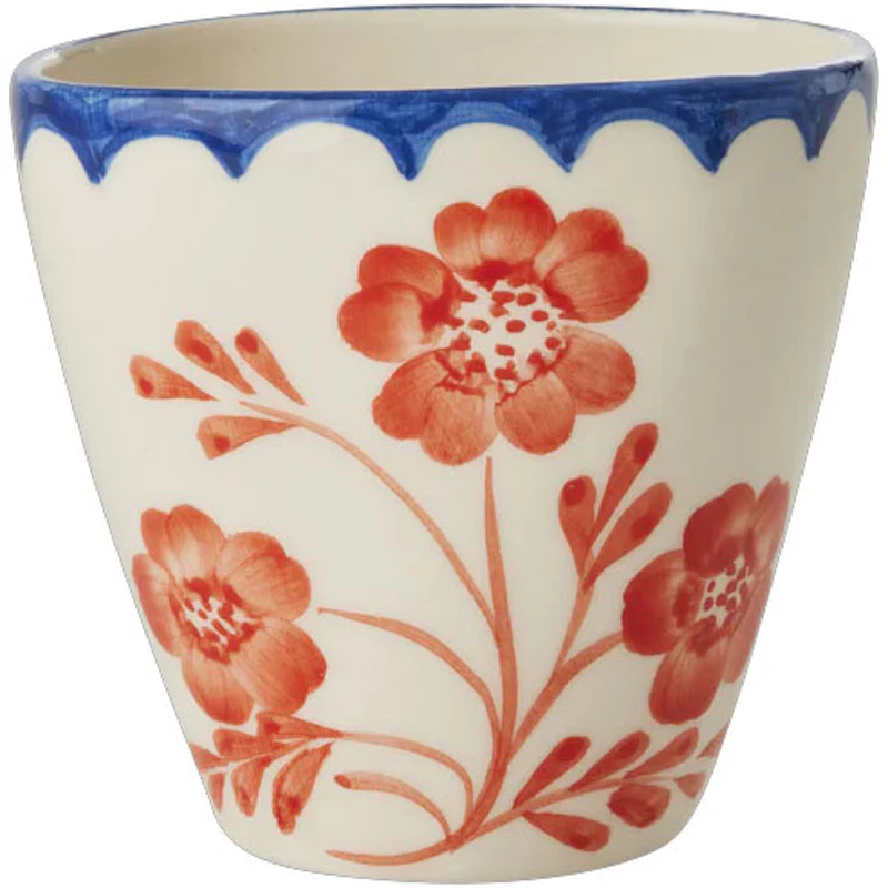 Keramikkopp Oval 30 cl, Vintage Flower