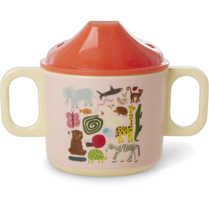 Barnmugg Melamin 25 cl, Pink Wildlife