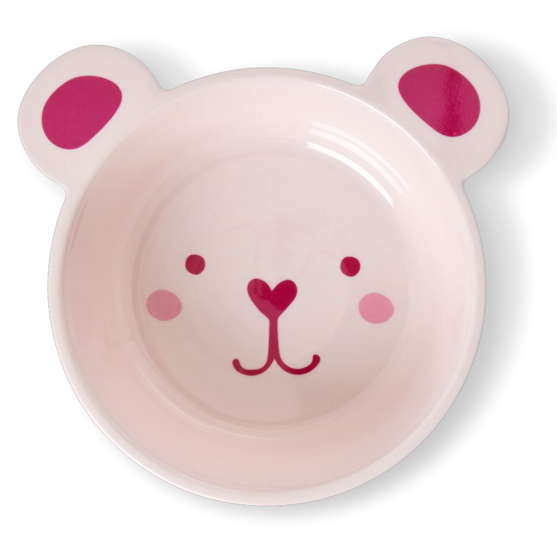 Bear Skål Melamin 50 cl, Rosa