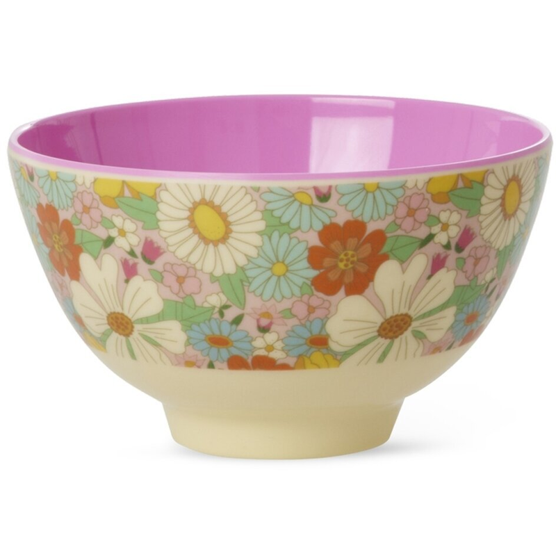 Melaminskål 30 cl, Flower Power