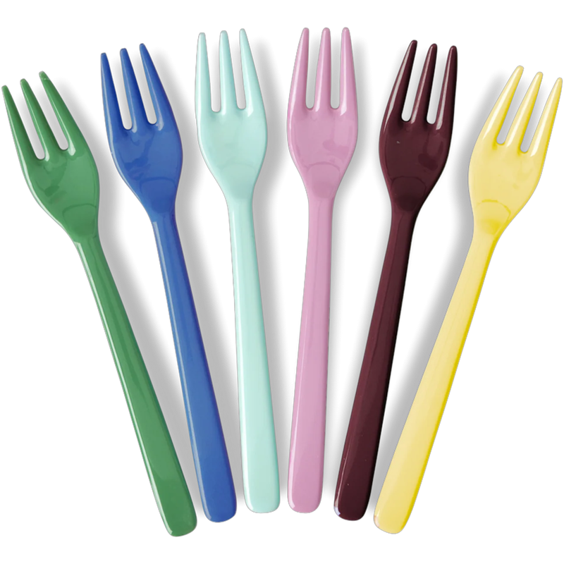Tårtgaffel Melamin 6-pack, Show Your True Colors