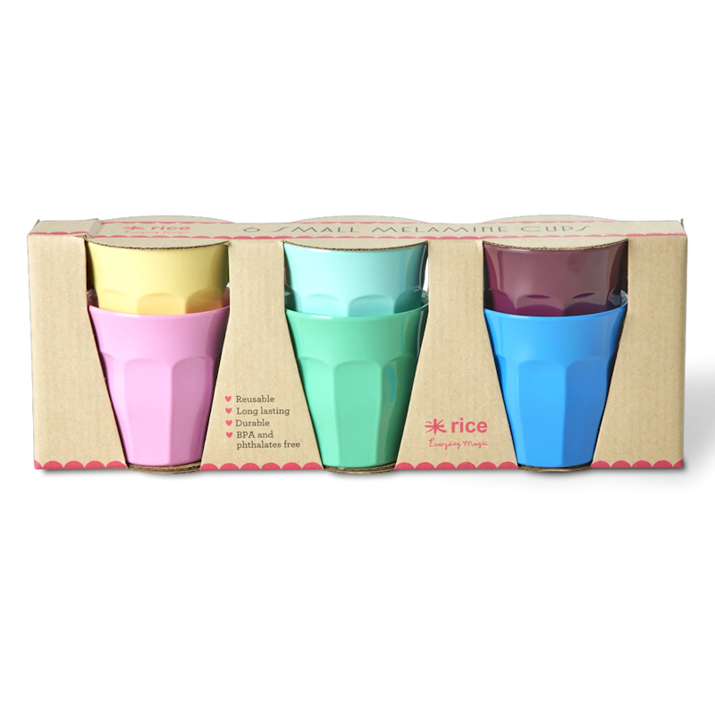 Melaminkoppar 6-pack, Show You Colors