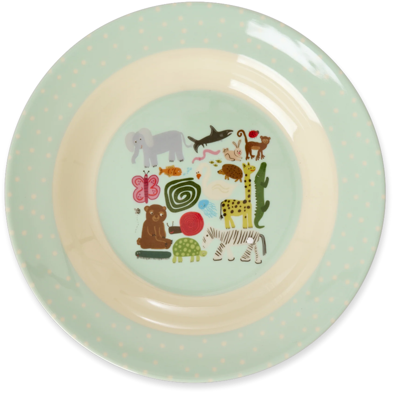 Melaminskål 20 cm, Mint Wildlife