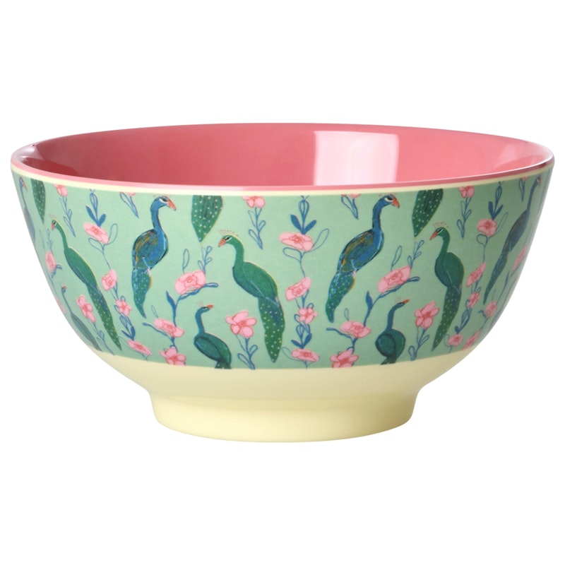 Melaminskål 70 cl, Peacock Power