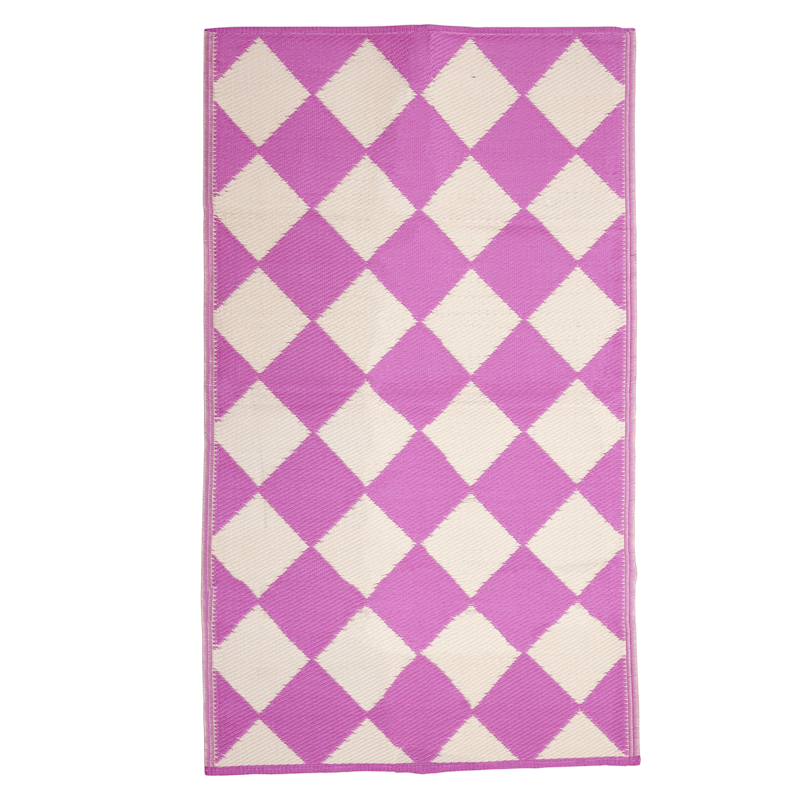 Plastmatta 90x150 cm, Pink Check