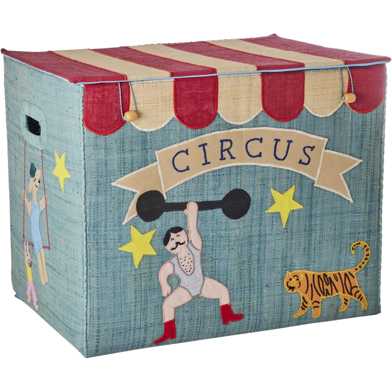 Raffia Leksaksförvaring Extra Large Hopvikbar, Circus