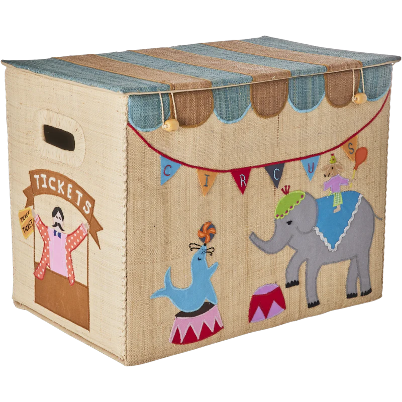 Raffia Leksaksförvaring Large Hopvikbar, Circus