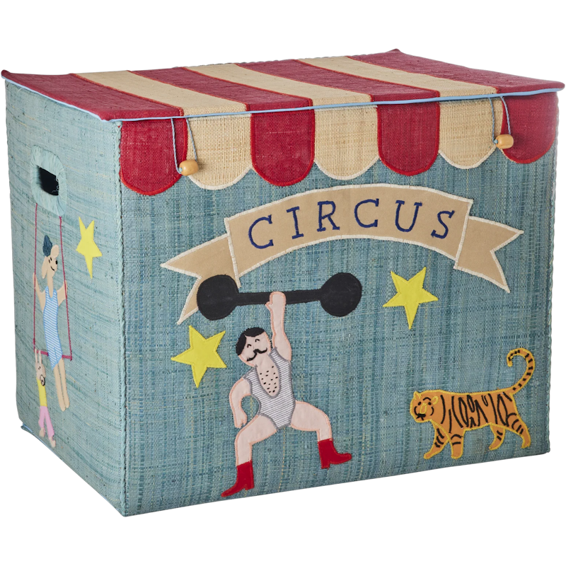 Raffia Leksaksförvaring Extra Large Hopvikbar, Circus