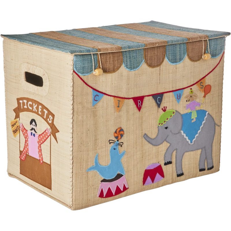 Raffia Leksaksförvaring Large Hopvikbar, Circus