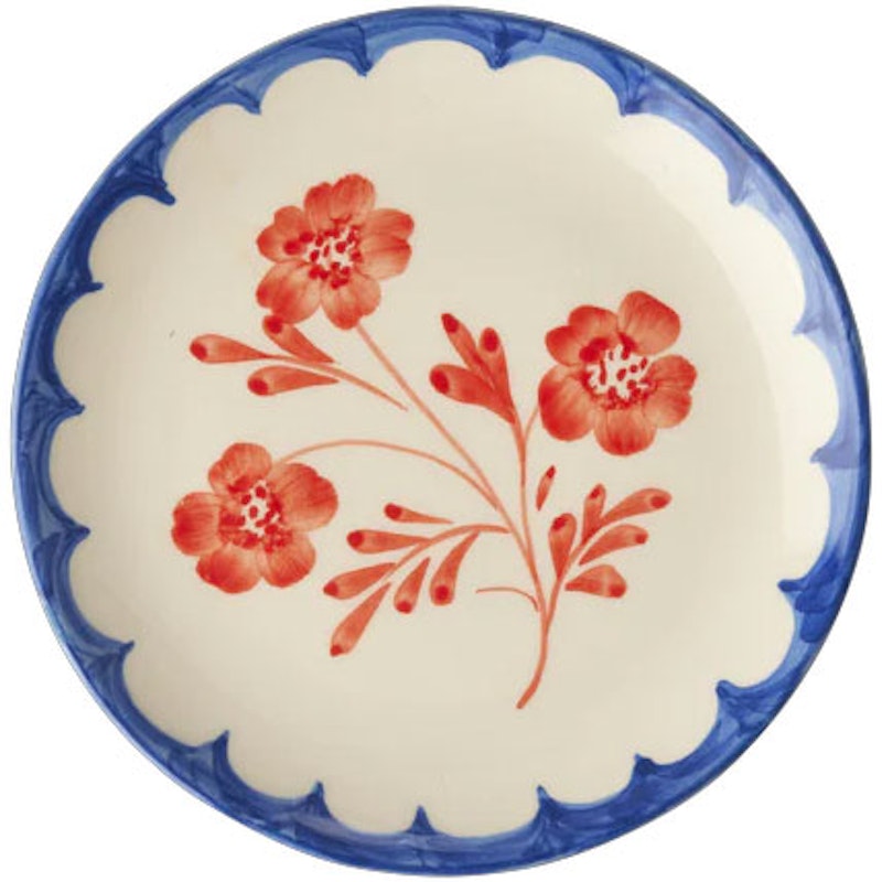 Tårtfat Keramik 15 cm, Vintage Flower