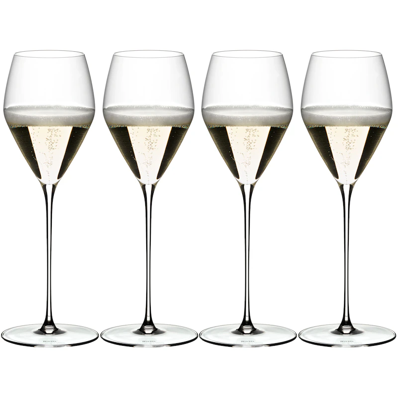 Veloce Champagneglas, 4-pack