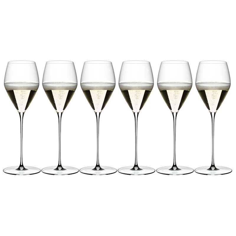 Veloce Champagneglas, 6-pack