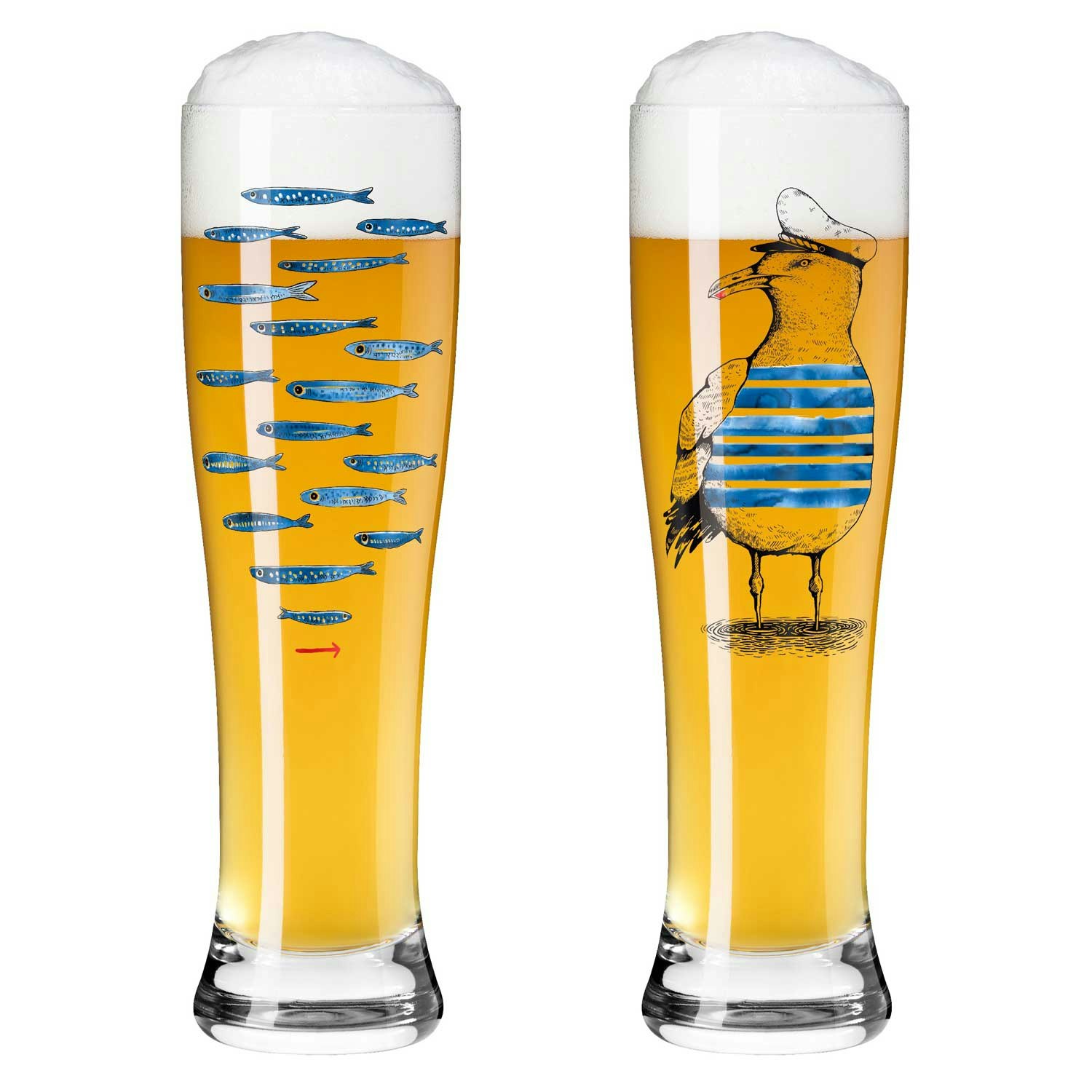 Ritzenhoff Brauchzeit &Ouml;l 2-pack #13 & 14 - &Ouml;lglas Glas Klar