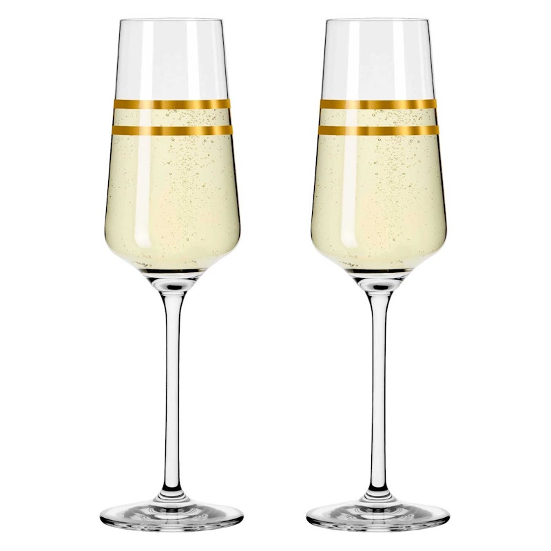 Celebration Deluxe Champagneglas Stripes 2-pack, 23 cl